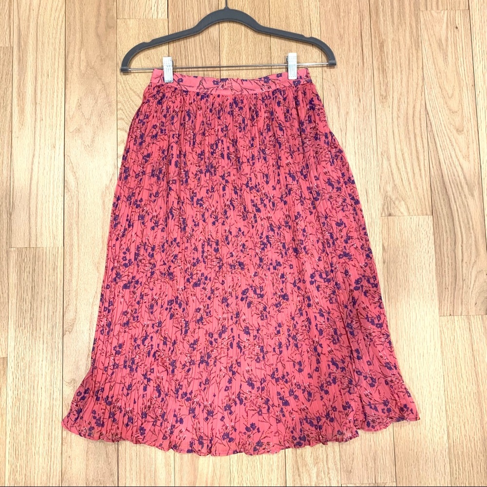 Midi floral skirt